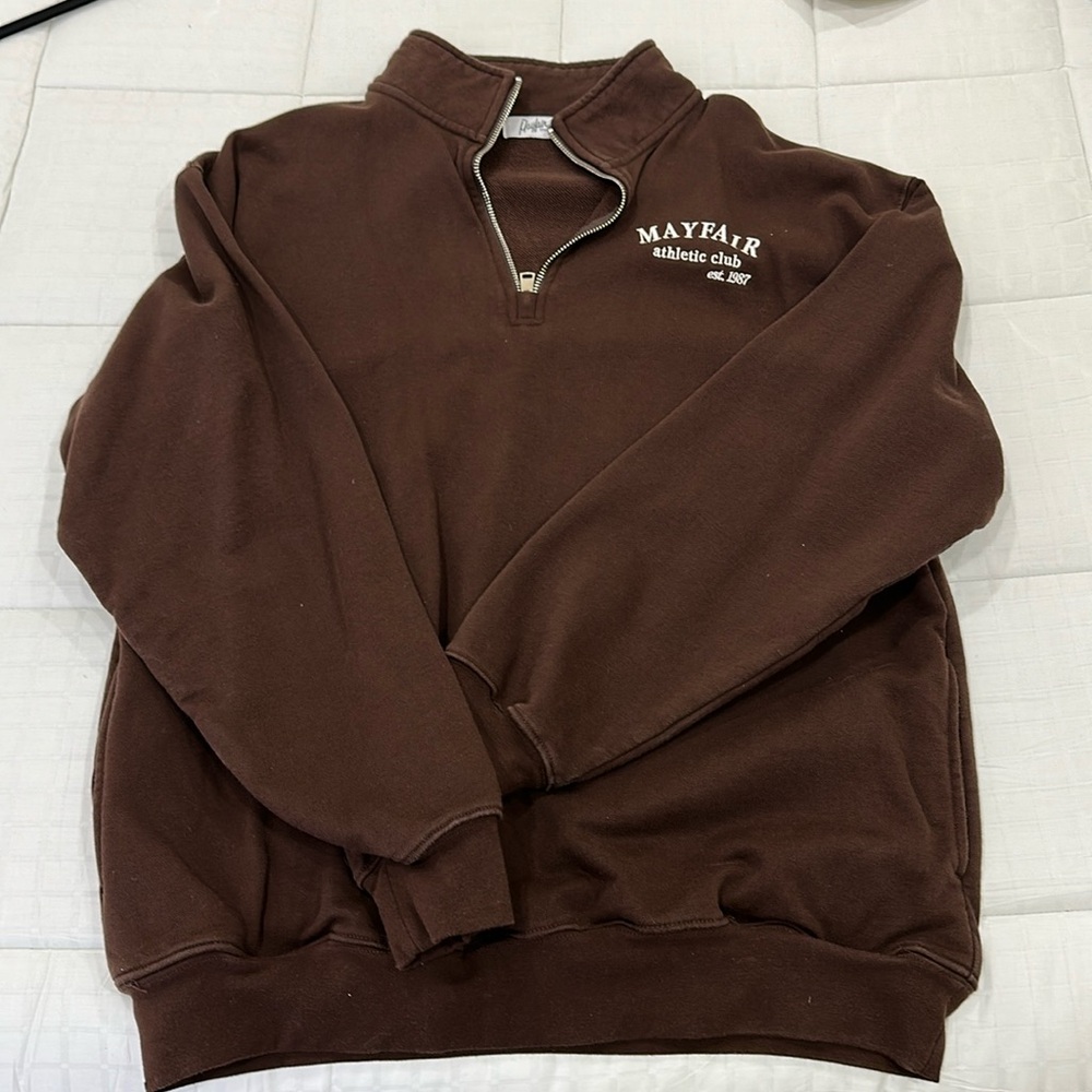 Mayfair athletic club sweatshirt quarter zip